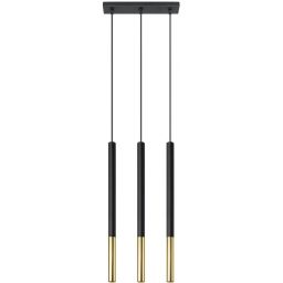 Sollux Lighting Mozaica lampa wisząca 3x40W czarna/złota SL.0892