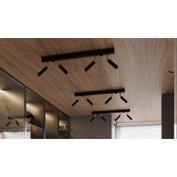Sollux Lighting Eyetech lampa podsufitowa 2x40W czarna SL.0898