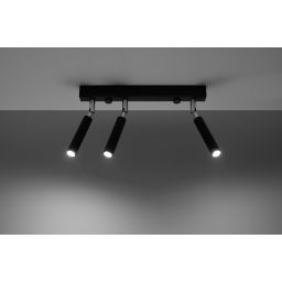 Sollux Lighting Eyetech lampa podsufitowa 3x40W czarna SL.0899