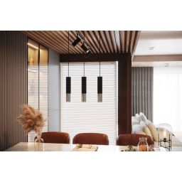 Sollux Lighting Loopez lampa wisząca 1x40W czarna/chrom SL.0940