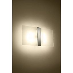 Sollux Lighting Azalia kinkiet 2x40W biały/chrom SL.1006