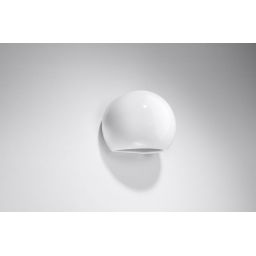 Sollux Lighting Globe kinkiet 1x60W biały połysk SL.1026