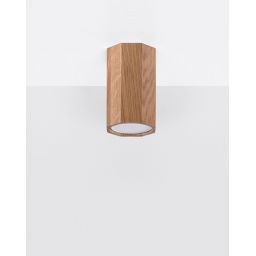 Sollux Lighting Zeke lampa podsufitowa 1x40W dąb SL.1033