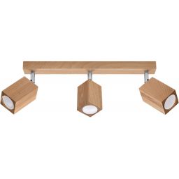 Sollux Lighting Keke lampa podsufitowa 3x40W dąb SL.1037