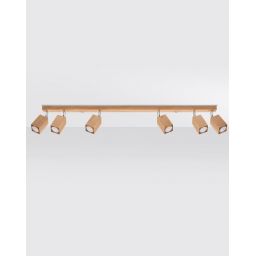 Sollux Lighting Keke lampa podsufitowa 6x40W dąb SL.1039