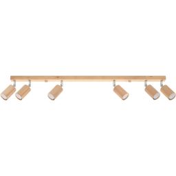 Sollux Lighting Berg lampa podsufitowa 6x40W drewno naturalne SL.1043