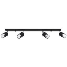 Sollux Lighting Nero 4 lampa podsufitowa 4x40W czarna/chrom SL.1067