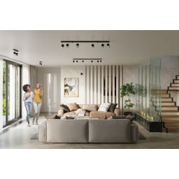 Sollux Lighting Nero 6 lampa podsufitowa 6x40W czarna/chrom SL.1068