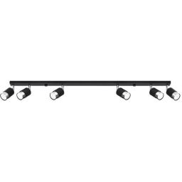 Sollux Lighting Nero 6 lampa podsufitowa 6x40W czarna/chrom SL.1068