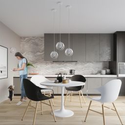 Sollux Lighting Tulos lampa wisząca 1x60W biała SL.1083