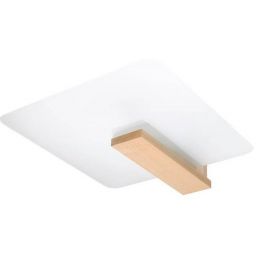 Sollux Lighting Lappo lampa podsufitowa 2x60W biały/drewno SL.1095