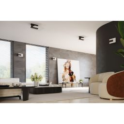 Sollux Lighting Lappo kinkiet 1x40W biały/wenge SL.1096