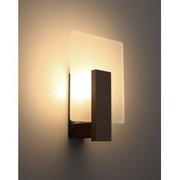 Sollux Lighting Lappo kinkiet 1x40W biały/wenge SL.1096