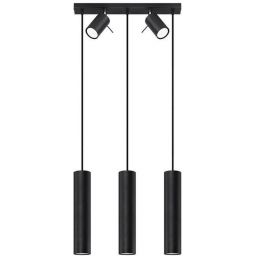 Sollux Lighting Ring lampa wisząca 5x40W czarna SL.1099