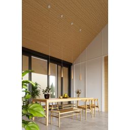 Sollux Lighting Sula lampa wisząca 1x40W biała/drewno SL.1100