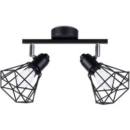 Sollux Lighting Artemis lampa podsufitowa 2x40W czarna SL.1106