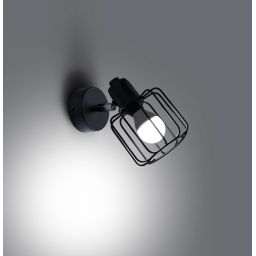 Sollux Lighting Beluci kinkiet 1x40W czarny SL.1114