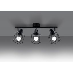 Sollux Lighting Beluci lampa podsufitowa 3x40W czarna SL.1116