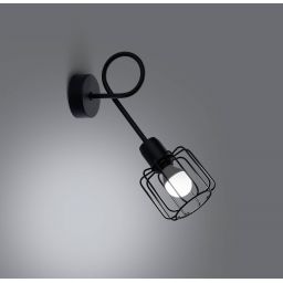 Sollux Lighting Beluci kinkiet 1x40W czarny SL.1117