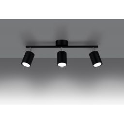 Sollux Lighting Lemmi lampa podsufitowa 3x40W czarna SL.1128