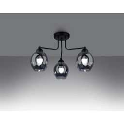Sollux Lighting Fillan lampa podsufitowa 3x60W czarna SL.1144
