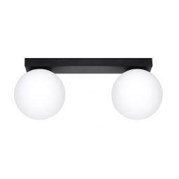Sollux Lighting Yoli lampa podsufitowa 2x12W czarna/biała SL.1152