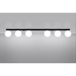 Sollux Lighting Yoli lampa podsufitowa 6x12 W biała-czarna SL.1155