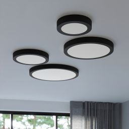 Sollux Lighting Onyx plafon 1x23 W czarny SL.1242