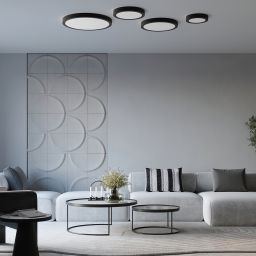 Sollux Lighting Onyx plafon 1x23 W czarny SL.1242