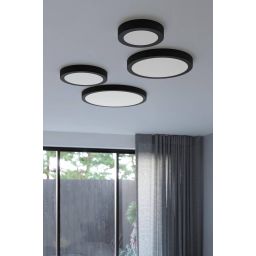 Sollux Lighting Onyx plafon 1x32 W czarny SL.1246