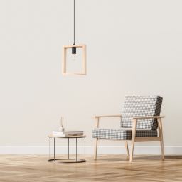 Sollux Lighting Aries lampa wisząca 1x15 W drewno SL.1310