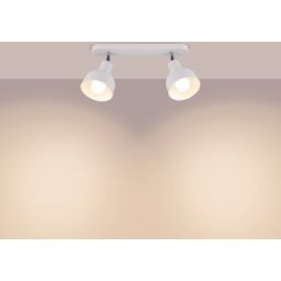 Sollux Lighting Elba lampa podsufitowa 2x15 W biała SL.1314