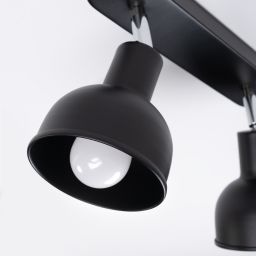 Sollux Lighting Elba lampa podsufitowa 2x15 W czarna SL.1317
