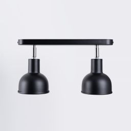 Sollux Lighting Elba lampa podsufitowa 2x15 W czarna SL.1317