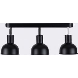 Sollux Lighting Elba lampa podsufitowa 3x15 W czarna SL.1318
