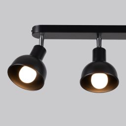 Sollux Lighting Elba lampa podsufitowa 3x15 W czarna SL.1318