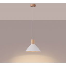 Sollux Lighting Jaga lampa wisząca 1x15 W biała SL.1319