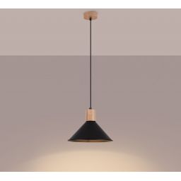 Sollux Lighting Jaga lampa wisząca 1x15 W czarna SL.1320