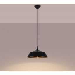 Sollux Lighting Frika lampa wisząca 1x15 W czarna SL.1328