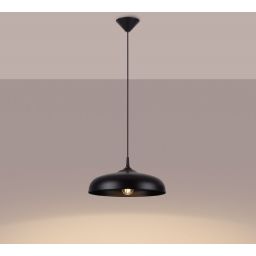 Sollux Lighting Gina lampa wisząca 1x15 W czarna SL.1330