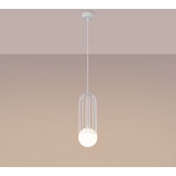 Sollux Lighting Brina lampa wisząca 1x8 W biała SL.1331