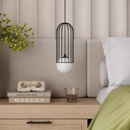 Sollux Lighting Brina lampa wisząca 1x8 W czarna SL.1332