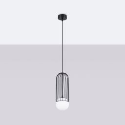 Sollux Lighting Brina lampa wisząca 1x8 W czarna SL.1332