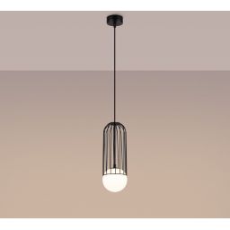 Sollux Lighting Brina lampa wisząca 1x8 W czarna SL.1332