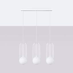 Sollux Lighting Brina lampa wisząca 3x8 W biała SL.1333