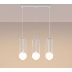 Sollux Lighting Brina lampa wisząca 3x8 W biała SL.1333