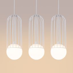 Sollux Lighting Brina lampa wisząca 3x8 W biała SL.1333