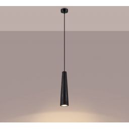 Sollux Lighting Electra lampa wisząca 1x10 W czarna SL.1355