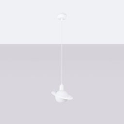 Sollux Lighting Hyperion lampa wisząca 1x8 W biała SL.1356