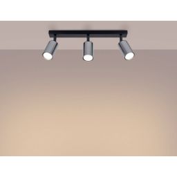 Sollux Lighting Winx lampa podsufitowa 3x10 W czarna-chrom SL.1368